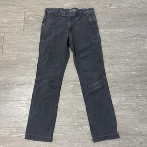 Carhartt Double Knee Pants Mens 30x32(30x29) Grey Carpenter Rugged Flex Slim Fit